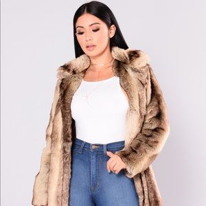 Fashion Nova Fur Real Fur Coat *ON HOLD TIL FEB 1*